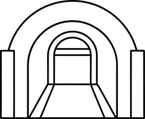vector illustration of a door