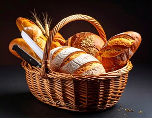Basket of assorted breads (1)