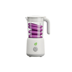 Modern White And Purple Smoothie Blender