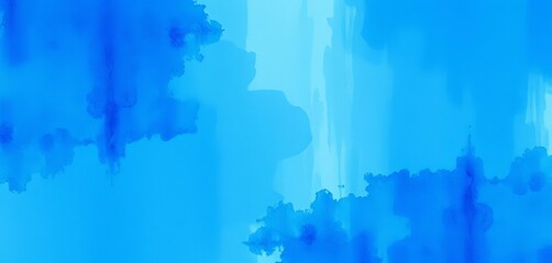 Abstract blue watercolor wash background, textured and dreamy, hue, image