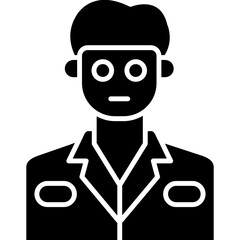 Lab Technician Icon Vector Element