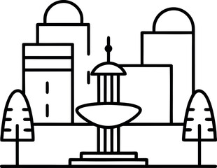 vector illustration of a street lamp
