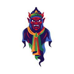 Pixel Art Demon King Portrait