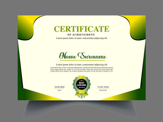printable, customizable academic certificate design templates