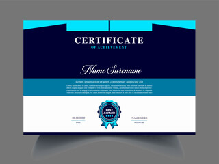 printable, customizable academic certificate design templates