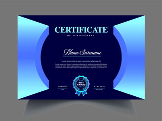 printable, customizable academic certificate design templates