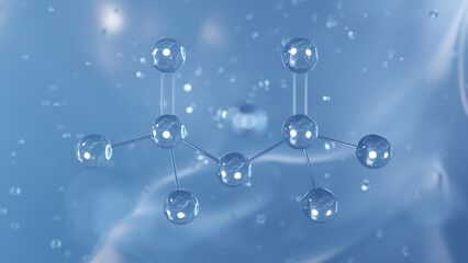pyrophosphate molecular structure, 3d model molecule, e450 structural chemical formula view from a microscope