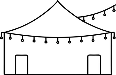 circus tent vector illustration