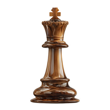 Chess Piece King Classic Board Game Strategy Symbol isolated on transparent background