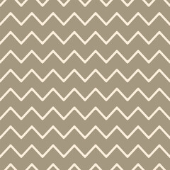 Cream rounded zigzag lines over a taupe background in a seamless pattern. Ideal for soft, neutral, and minimal design themes for both print and digital use.