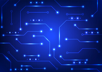 Digital circuit technology background. Futuristic system circuit board electronic and network data concept.