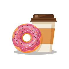 Abstract minimalist geometric illustration with smooth curves