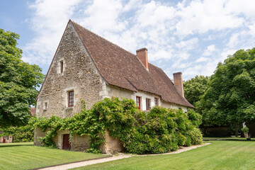 Ancienne maison de ferme dans le parc du Château de Chenonceau dans le Val de Loire - France - Europe