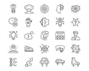 The Future Line Vector Icons