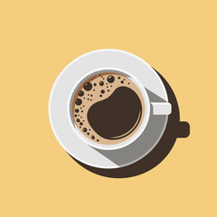 Minimalist illustration of a white ceramic object with flowing lines