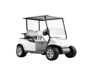 Minimalist Golf Cart Isolated PNG