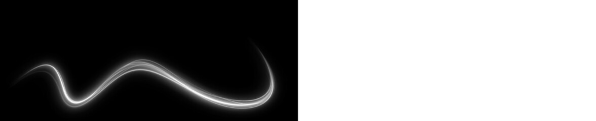 Abstract light wave png overlay on black background, creating a dynamic visual effect, ideal for design projects and enhancing digital artwork with creative flair