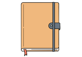 minimalist  brown notebook titled -Therapy- Notebook Guide Tool- Clean lines and a soft color palette create a calming and approachable design Ideal for wellness self-care and mental health themes