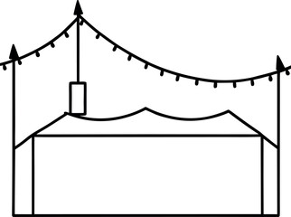 circus tent vector illustration