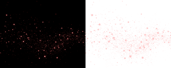 Sparkling pink glitter overlay on contrasting black and white backgrounds, creating a dynamic visual effect for creative design projects and artistic expressions