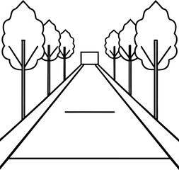 road in the city