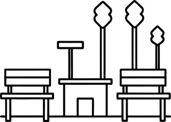 set of furniture icons