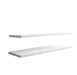 Floating shelves, white, installation, modern interior, design