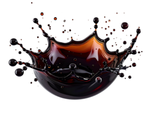 Minimalista Splash de Bebida Oscura PNG