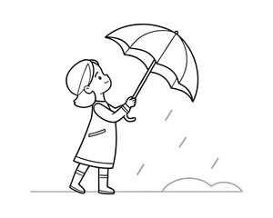 "Romantic Couple Walking Together Under Umbrella in Rain"