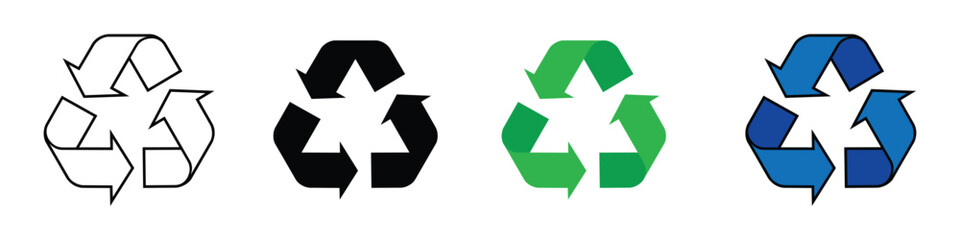 Recycle icon vector. Awareness Campaigns, Promoting a Greener Future and Environmental Responsibility symbol. vector illustration.