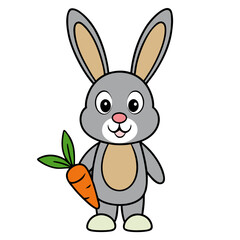 rabbit with carrot