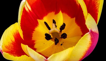 Close-up of a vibrant tulip