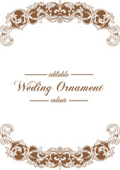 Ornament pattern frame