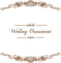 Ornament pattern frame