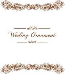 Ornament pattern frame