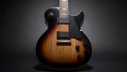 Close-up of a vintage electric guitar