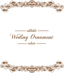 Ornament pattern frame