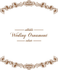 Ornament pattern frame