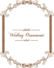 Ornament pattern frame