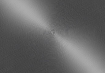 Sleek metallic texture with a bright diagonal highlight and subtle circular patterns, creating a modern, high-tech visual