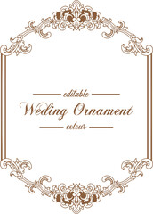 Ornament pattern frame