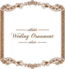 Ornament pattern frame