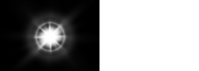 Bright light burst overlay on a dark background, creating a striking visual effect for design projects, enhancing creativity and artistic expression with vibrant illumination