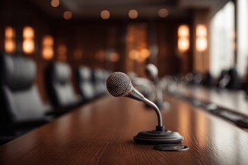 Meeting room microphones on a table (2)