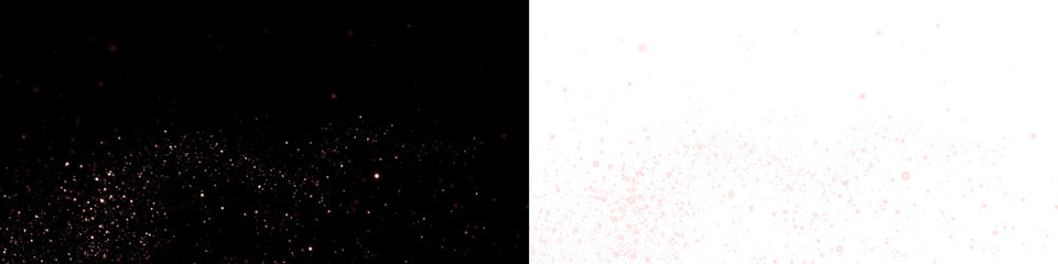 Sparkling glitter overlay with contrasting black and white backgrounds, creating a dynamic visual effect for creative design projects and artistic expressions