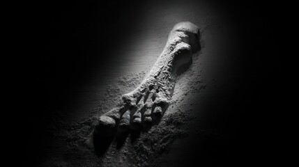 Ancient bone fragment artifact