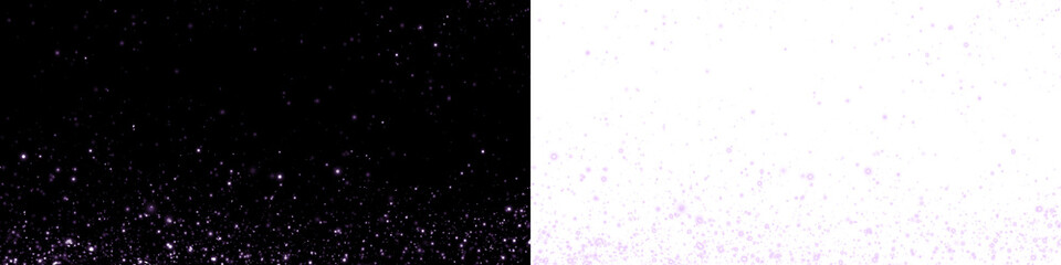Abstract png overlay featuring a textured gradient of sparkling particles on a contrasting black and white background, ideal for creative design projects and visual storytelling