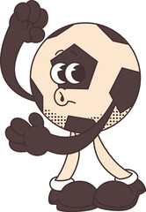 Soccer Retro Mascot