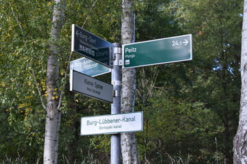 Wegweiser im Spreewald