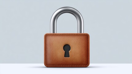 Fototapeta premium Closeup of a padlock with key, security, protection, and privacy concept